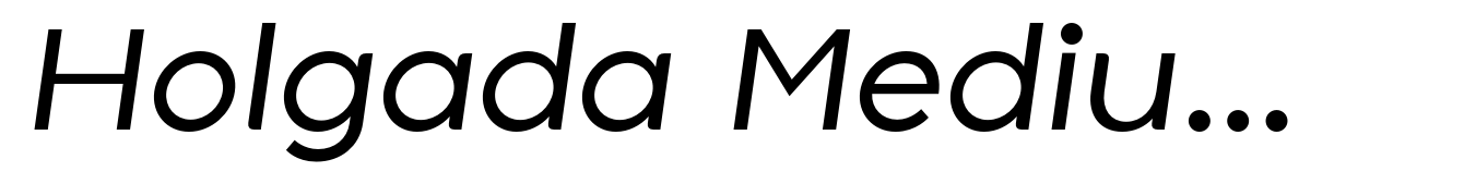 Holgada Medium Italic